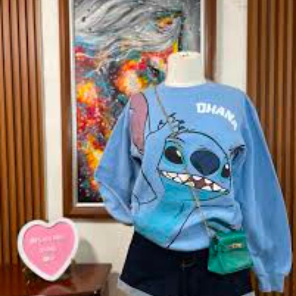 Disney Blue Stitch Sweater